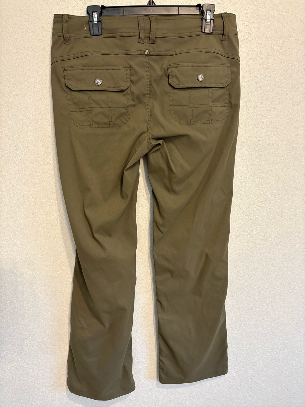 prAna Women’s Hiking Size 12 Olive Green Utility Stretch Pants - Picture 9 of 15